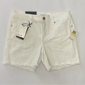 SEVEN 7 Womens White Denim 5 Pocket Shorts Size 8